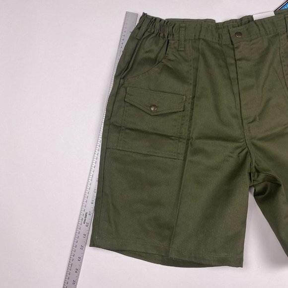NEW Vintage Boy Scout of American Cargo Shorts Mens Size 40 Green Elastic Waist - Picture 11 of 11